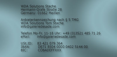 Galerie de Sade - Impressum