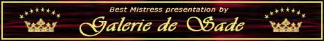 Banner für das bekannte BDSM-Portal Galerie de Sade